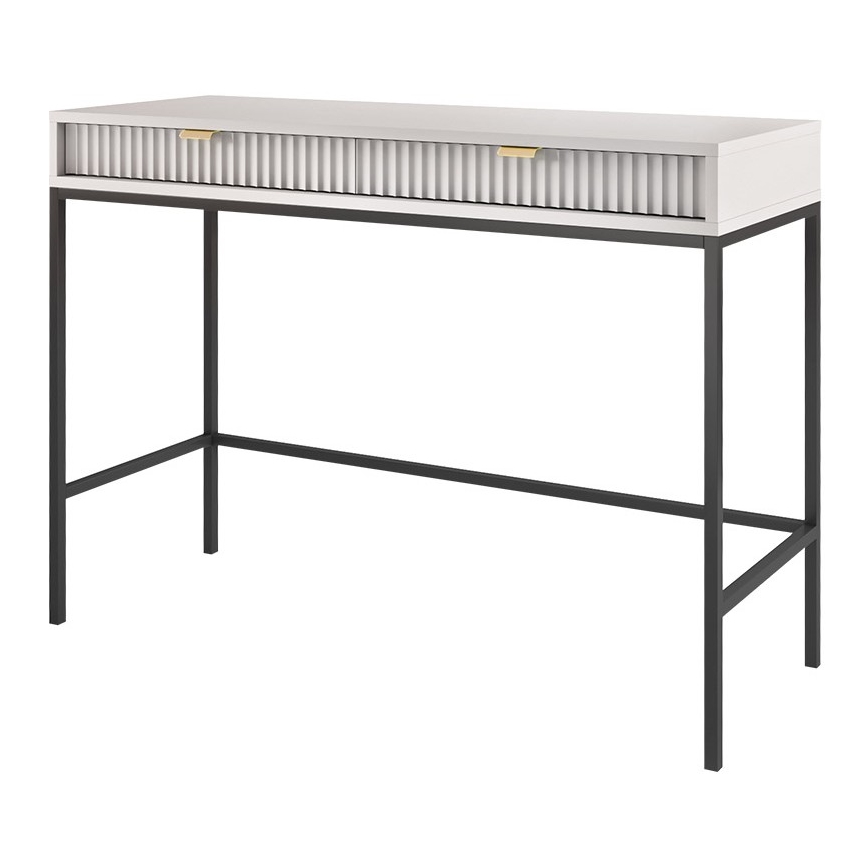 Mesa de cabeceira NOVA 77x104 cm cinzento/preto