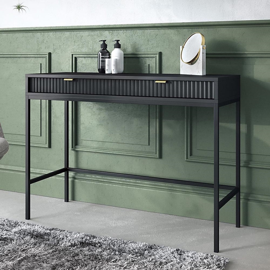 Mesa de cabeceira NOVA 77x104 cm preto