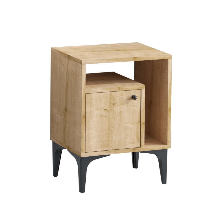 Mesa de cabeceira NUNO 55x40 cm carvalho safira