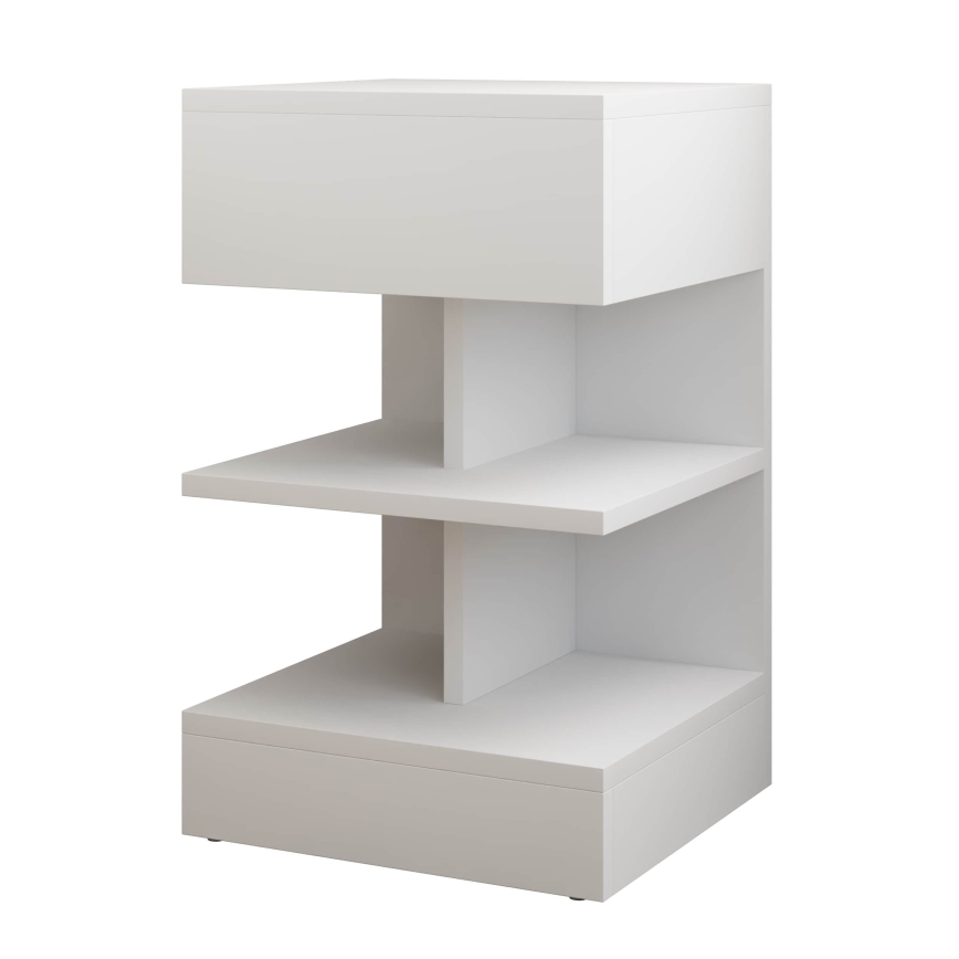 Mesa de cabeceira OBENITA 65x39 cm branco