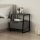 Mesa de cabeceira PAL 50x45 cm preto/antracite