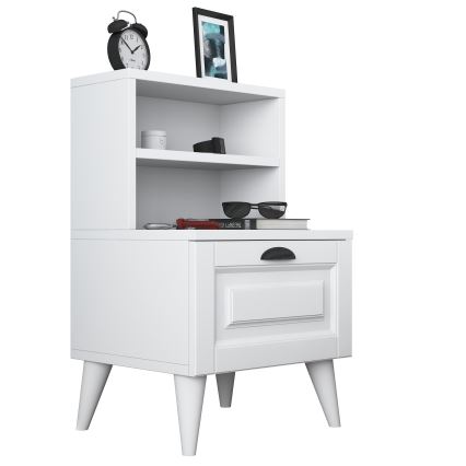 Mesa de cabeceira RANI 45x74,4 cm branco
