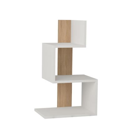 Mesa de cabeceira ROSIE 72x42 cm branco/carvalho