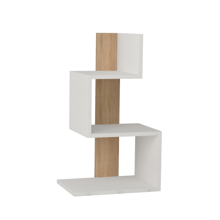 Mesa de cabeceira ROSIE 72x42 cm branco/carvalho