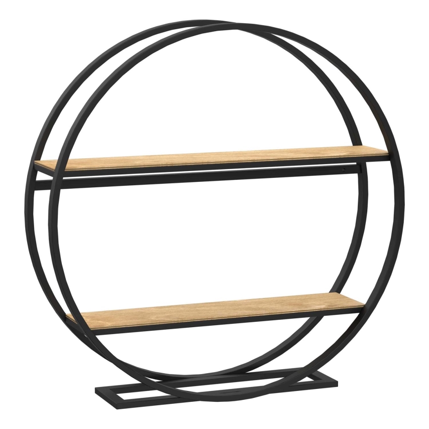 Mesa de cabeceira SHELF diâmetro 62,5 cm carvalho