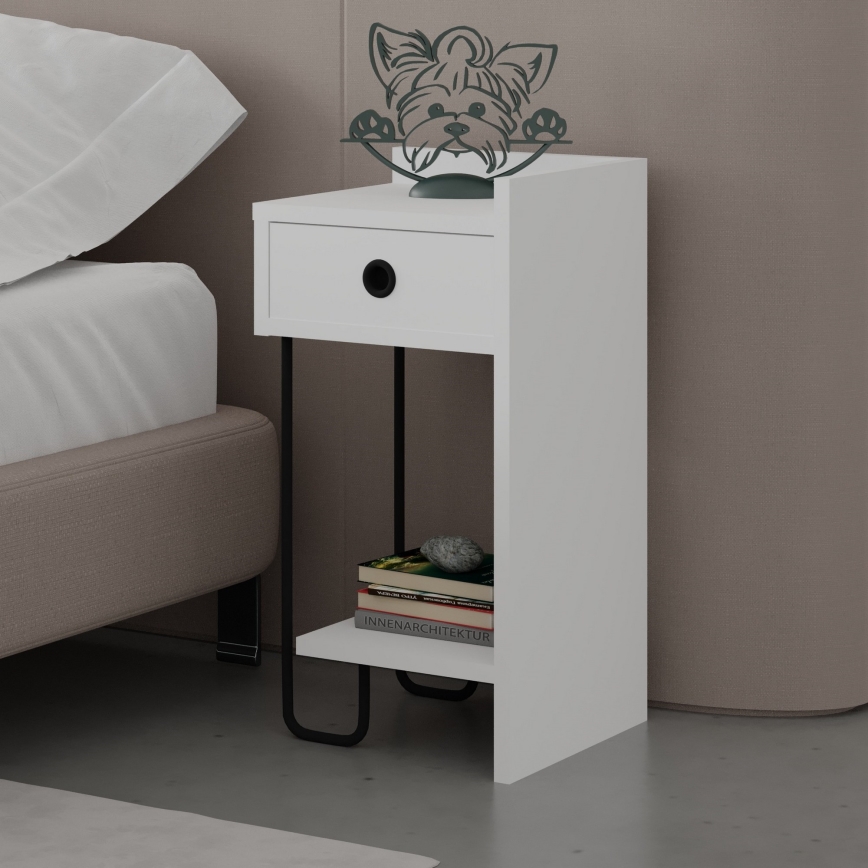 Mesa de cabeceira SONY branca