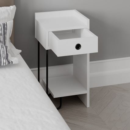 Mesa de cabeceira SONY branca