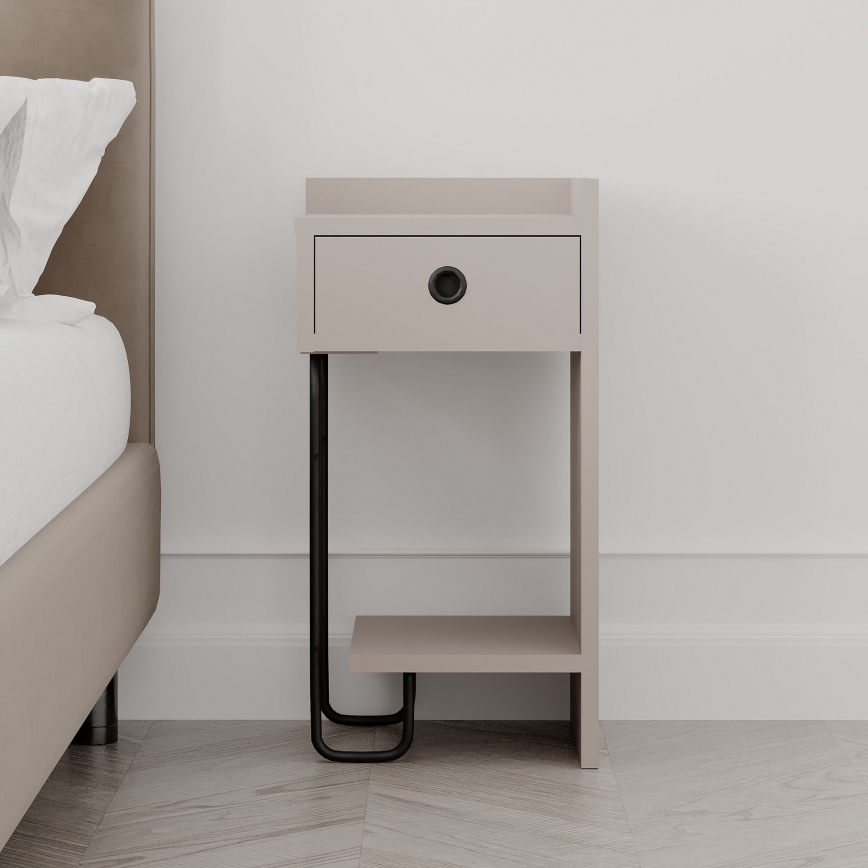 Mesa de cabeceira SONY taupe