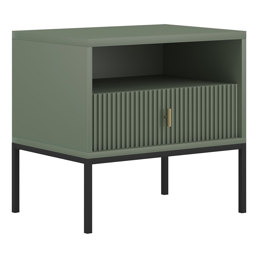 Mesa de cabeceira SUE verde/preto