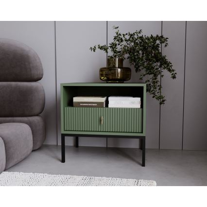 Mesa de cabeceira SUE verde/preto