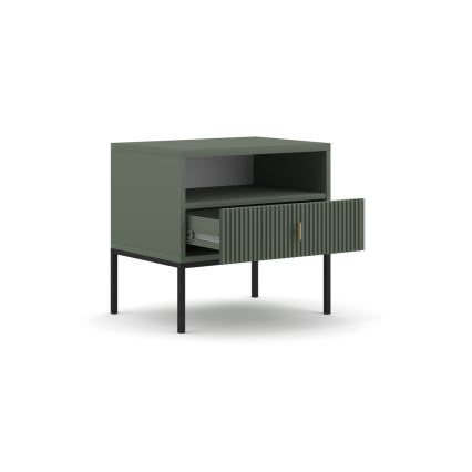 Mesa de cabeceira SUE verde/preto
