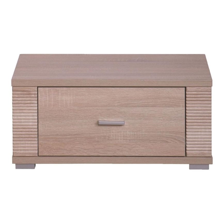 Mesa de cabeceira THEMO 29x63 cm castanho