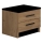 Mesa de cabeceira TOD carvalho craft/preto