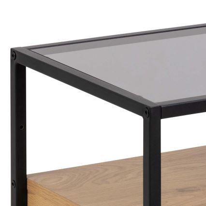 Mesa de cabeceira ZEIN carvalho/preto