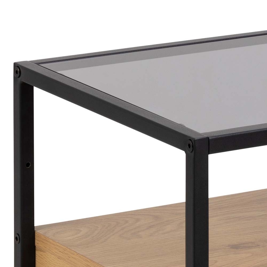 Mesa de cabeceira ZEIN carvalho/preto