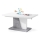 Mesa de café/jantar dobrável com tampo elevatório NINO branco/cinzento betão