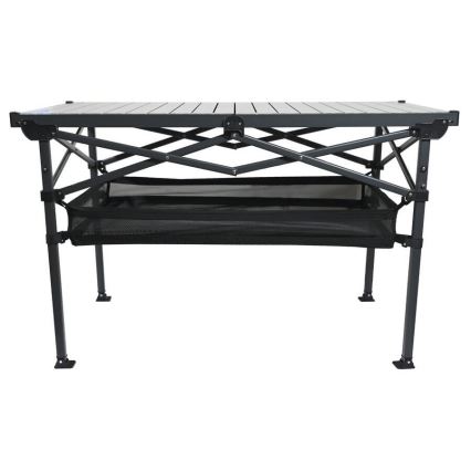Mesa de campismo dobrável 118x70 cm antracite