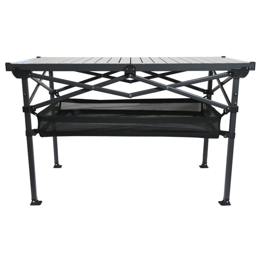 Mesa de campismo dobrável 118x70 cm antracite