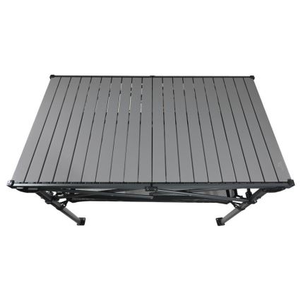Mesa de campismo dobrável 118x70 cm antracite