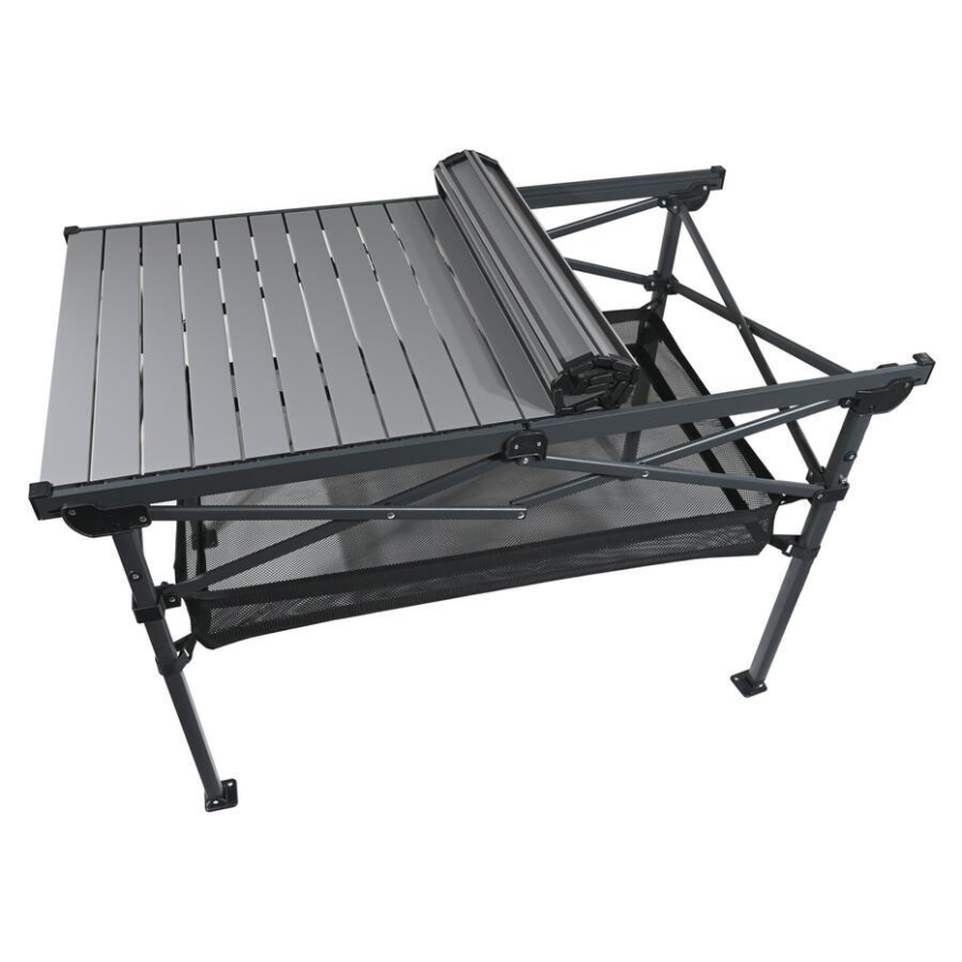 Mesa de campismo dobrável 118x70 cm antracite