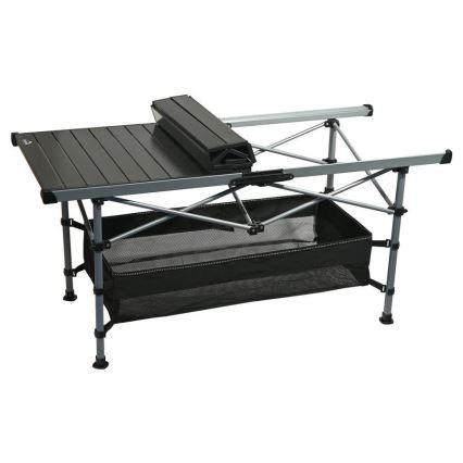 Mesa de campismo dobrável 123x55cm antracite