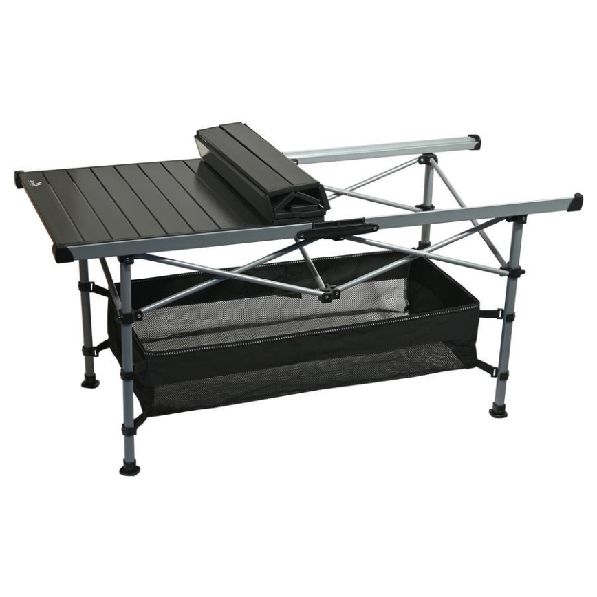 Mesa de campismo dobrável 123x55cm antracite