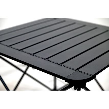 Mesa de campismo dobrável 52x52cm antracite