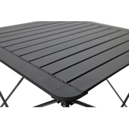 Mesa de campismo dobrável 70x70cm antracite