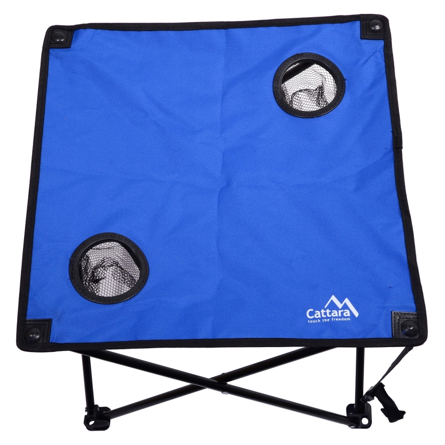 Mesa de campismo dobrável azul