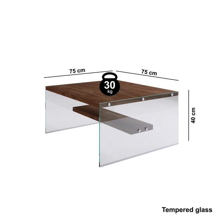 Mesa de centro 40x75 cm pinho