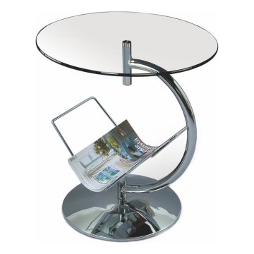 Mesa de centro ALMA 50x45 cm cromado brilhante