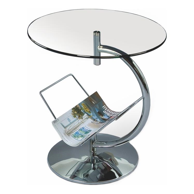 Mesa de centro ALMA 50x45 cm cromado brilhante