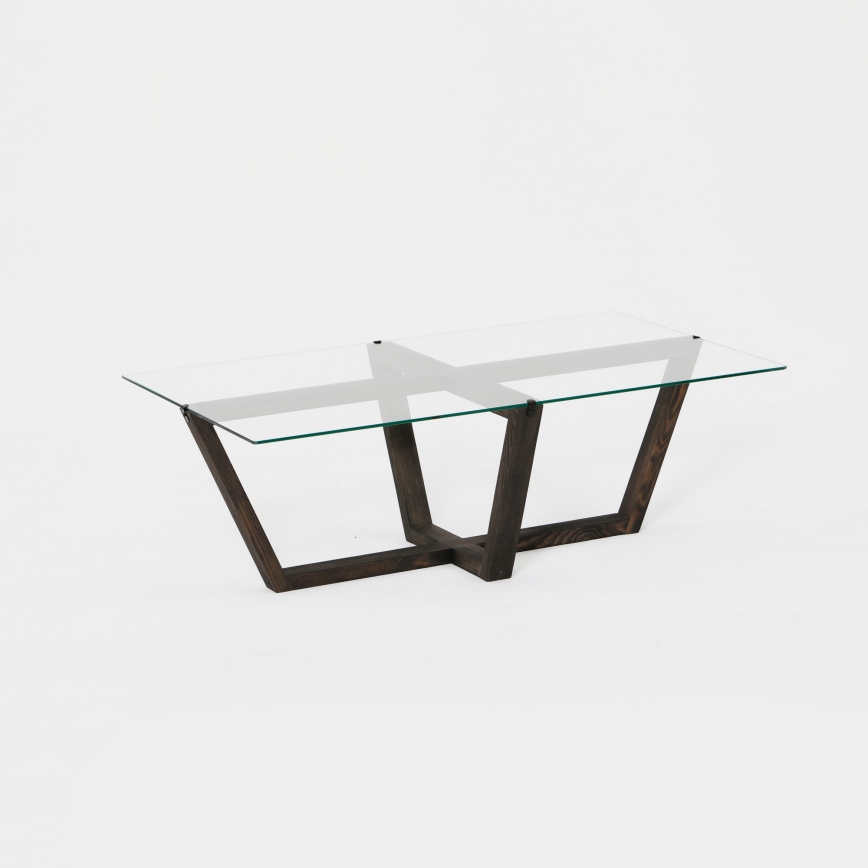 Mesa de centro AMALFI 35x105 cm pinho/transparente
