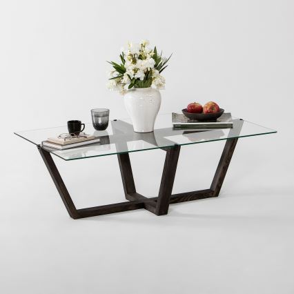 Mesa de centro AMALFI 35x105 cm pinho/transparente