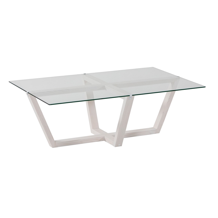 Mesa de centro AMALFI 35x105 cm pinho/transparente