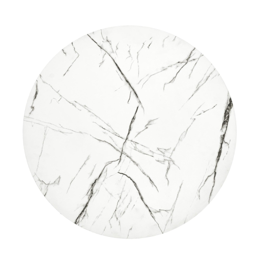 Mesa de centro ANTICA 41x55 cm preto/decoração em mármore