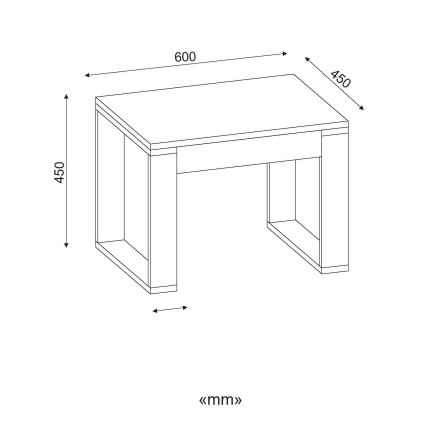 Mesa de centro ARDA 45x60 cm