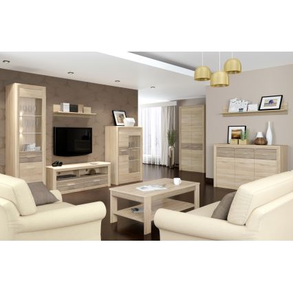Mesa de centro ARNIKA 57x103 cm castanho