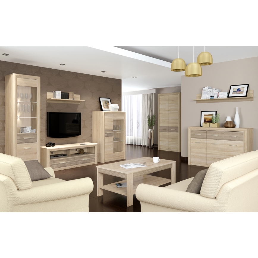 Mesa de centro ARNIKA 57x103 cm castanho