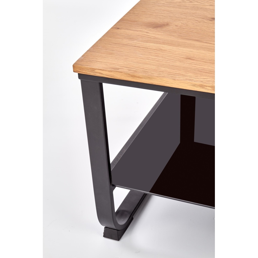 Mesa de centro ARTIGA 45x105 cm preto/bege