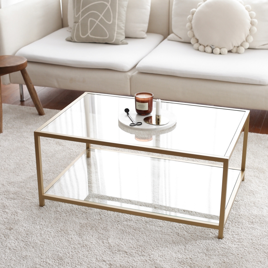 Mesa de centro ASTRO 40x90 cm dourado