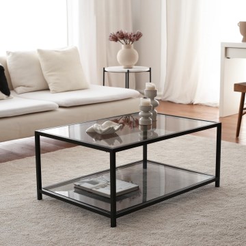 Mesa de centro ASTROSEHPA 40x90 cm preto
