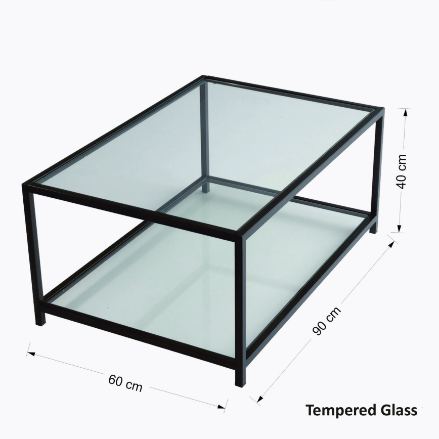 Mesa de centro ASTROSEHPA 40x90 cm preto