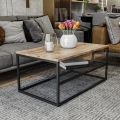 Mesa de centro ASUDE 43x95 cm castanho/preto