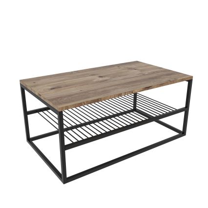 Mesa de centro ASUDE 43x95 cm castanho/preto