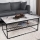 Mesa de centro ASUDE 43x95 cm preto/branco
