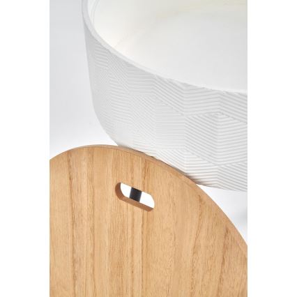 Mesa de centro AURA 45x38 cm branco/preto/bege