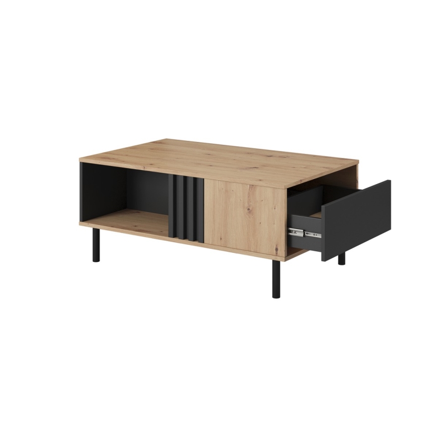 Mesa de centro BADIA carvalho/antracite