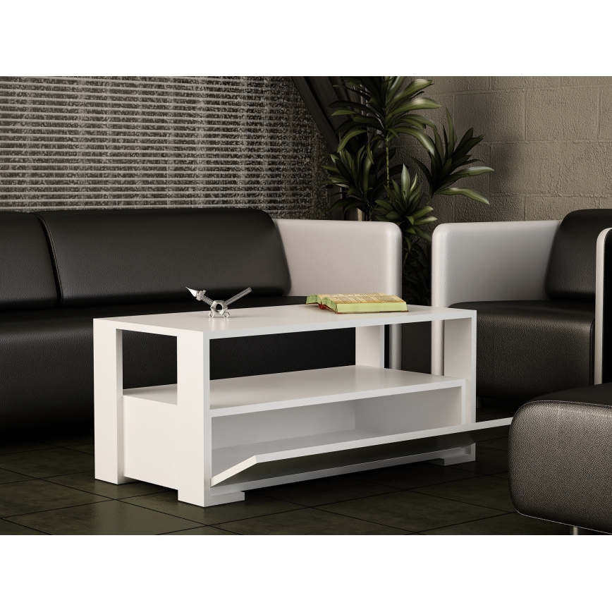 Mesa de centro BALINA 40x90 cm branco
