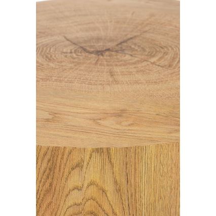 Mesa de centro BROOKLYN 45x45 cm preto/bege